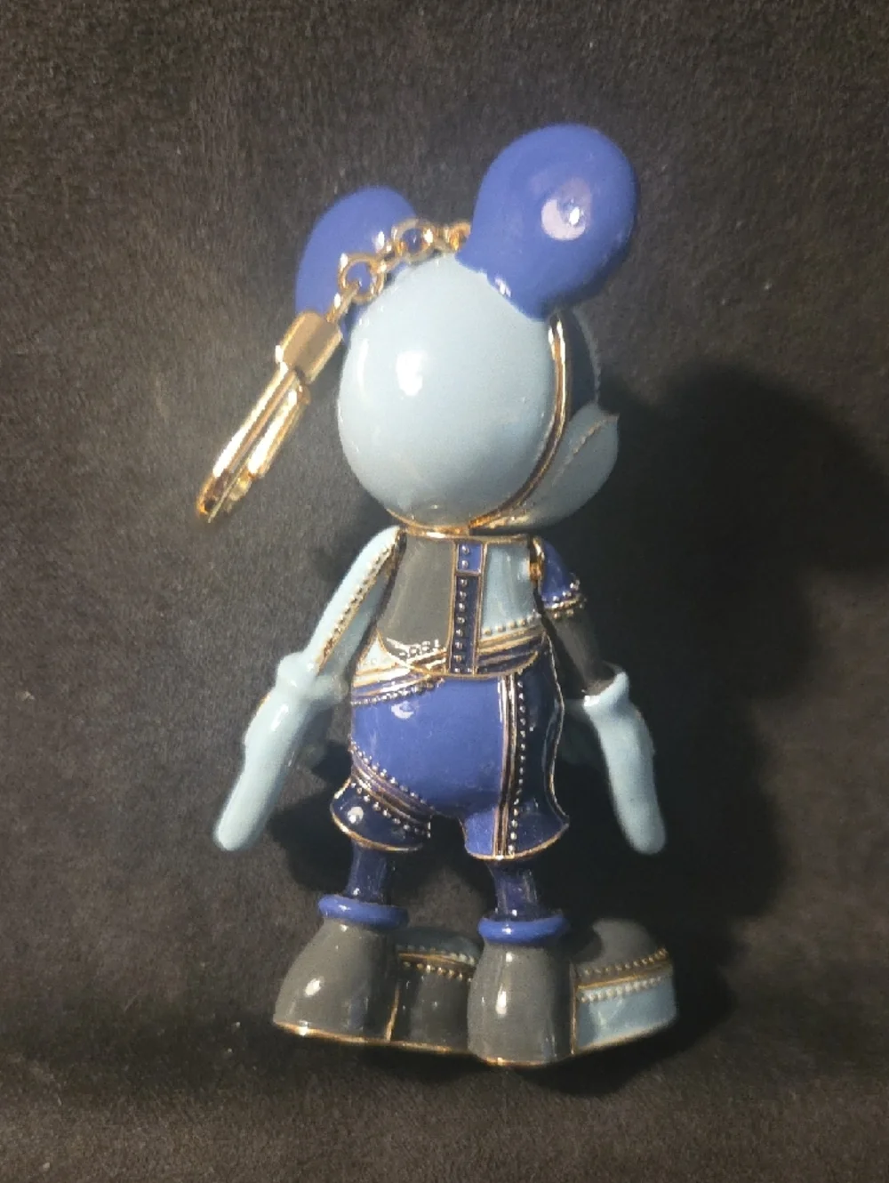 BaubleBar Blue Enamel And Gold Mickey Mouse Charm - Picture 2 of 4